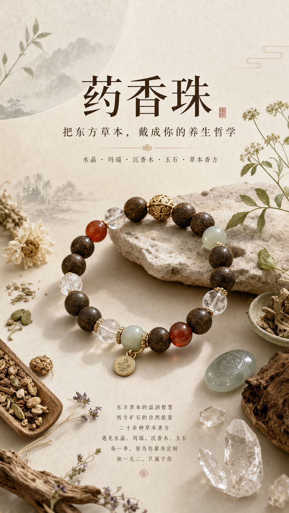 药香珠宝手串